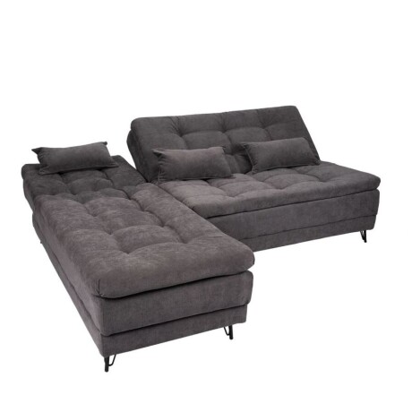 Sofá Cama con Chaise - Nice - Chumbo Steel 3964 Sofá Cama con Chaise - Nice - Chumbo Steel 3964