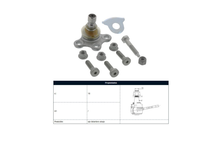 Rotula Del Citroen C3/C3 Picasso/C3 Aircross Peug 207/208 02-28 Der/Izq Rotula Del Citroen C3/C3 Picasso/C3 Aircross Peug 207/208 02-28 Der/Izq