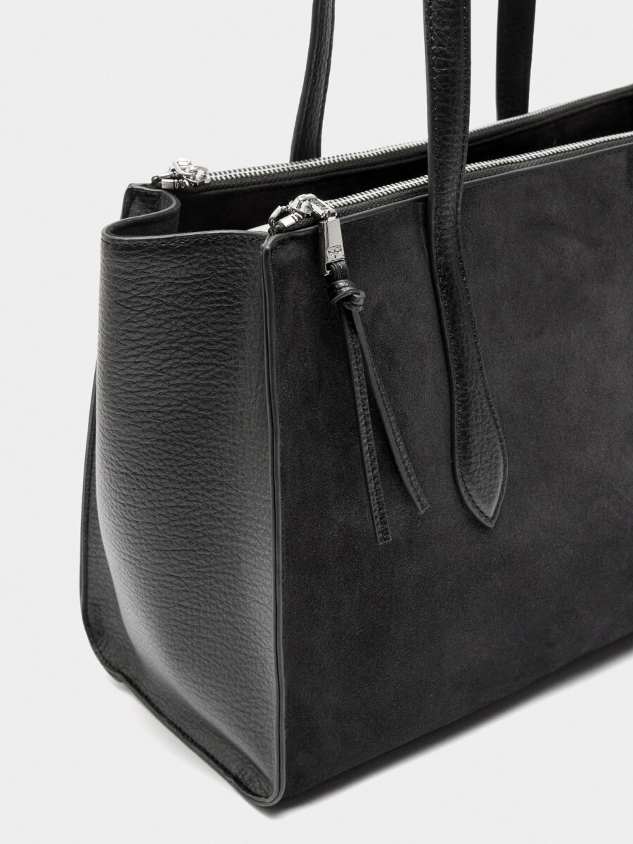 Bolso Para Portátil 15" Con Piel negro