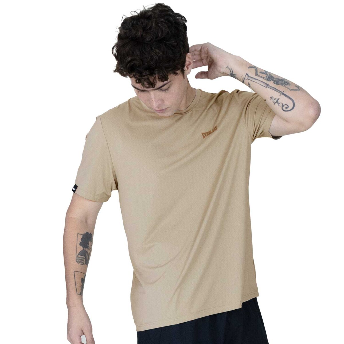 TSHIRT MEN POLY/SPX EVERLAST FALCON PK S - GY 