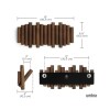 Perchero de pared 5 ganchos Picket Perchero de pared 5 ganchos Picket