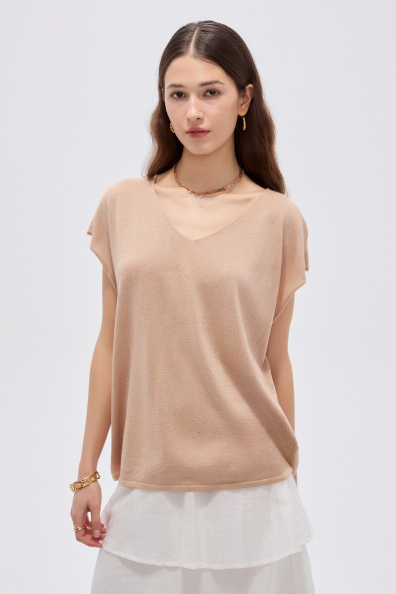 Remera Tiralle - Beige Oscuro 