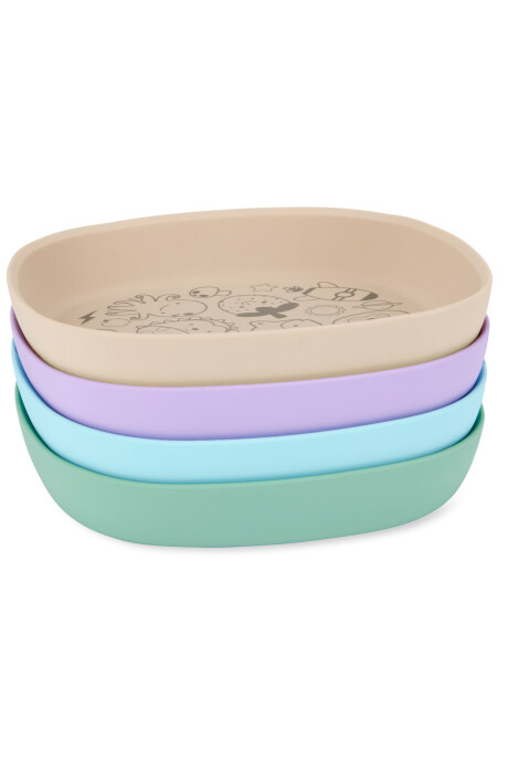 Plato de silicona, beige Plato de silicona, beige