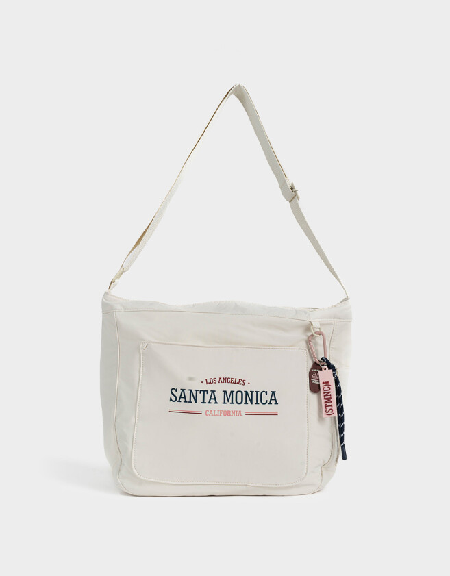 Saca Cartera Saca Santa Monica - Blanco Crudo