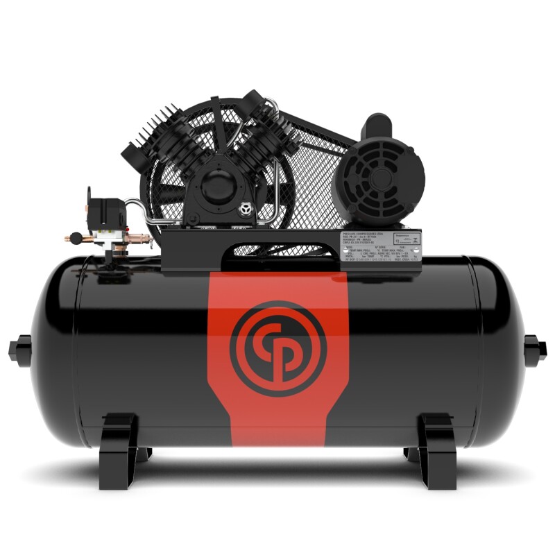COMPRESOR DE AIRE 2HP/50HZ 100L 140PSI 10 PCM CON MOTOR MONOF. CHIGACO PNEUMATIC COMPRESOR DE AIRE 2HP/50HZ 100L 140PSI 10 PCM CON MOTOR MONOF. CHIGACO PNEUMATIC