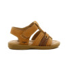Angus Sandalia Niño 3 Tiras C/ Pulsera Y Velcro Camel-marron