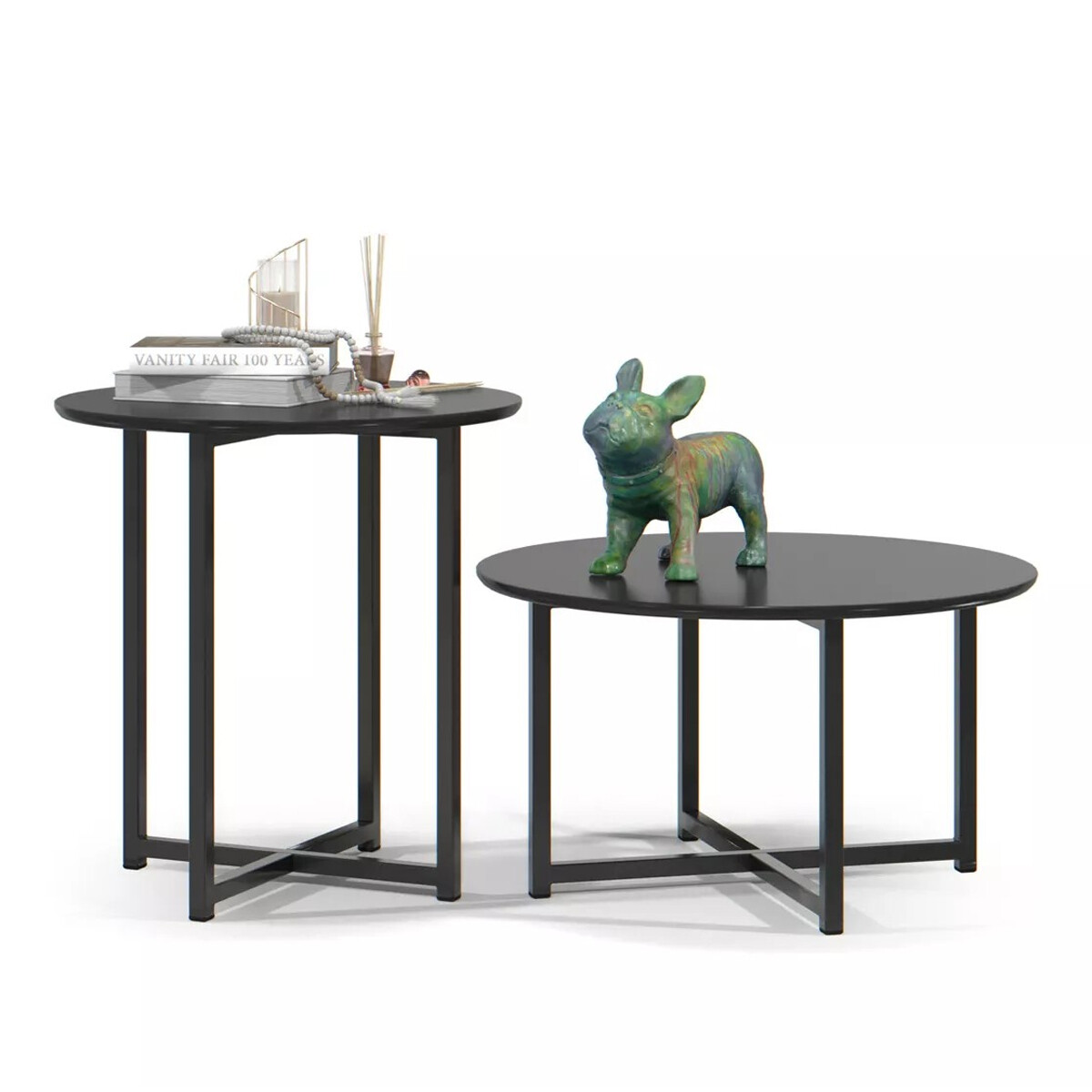 COMBO MESAS DE LIVING CENTRO + MESA LATERAL 