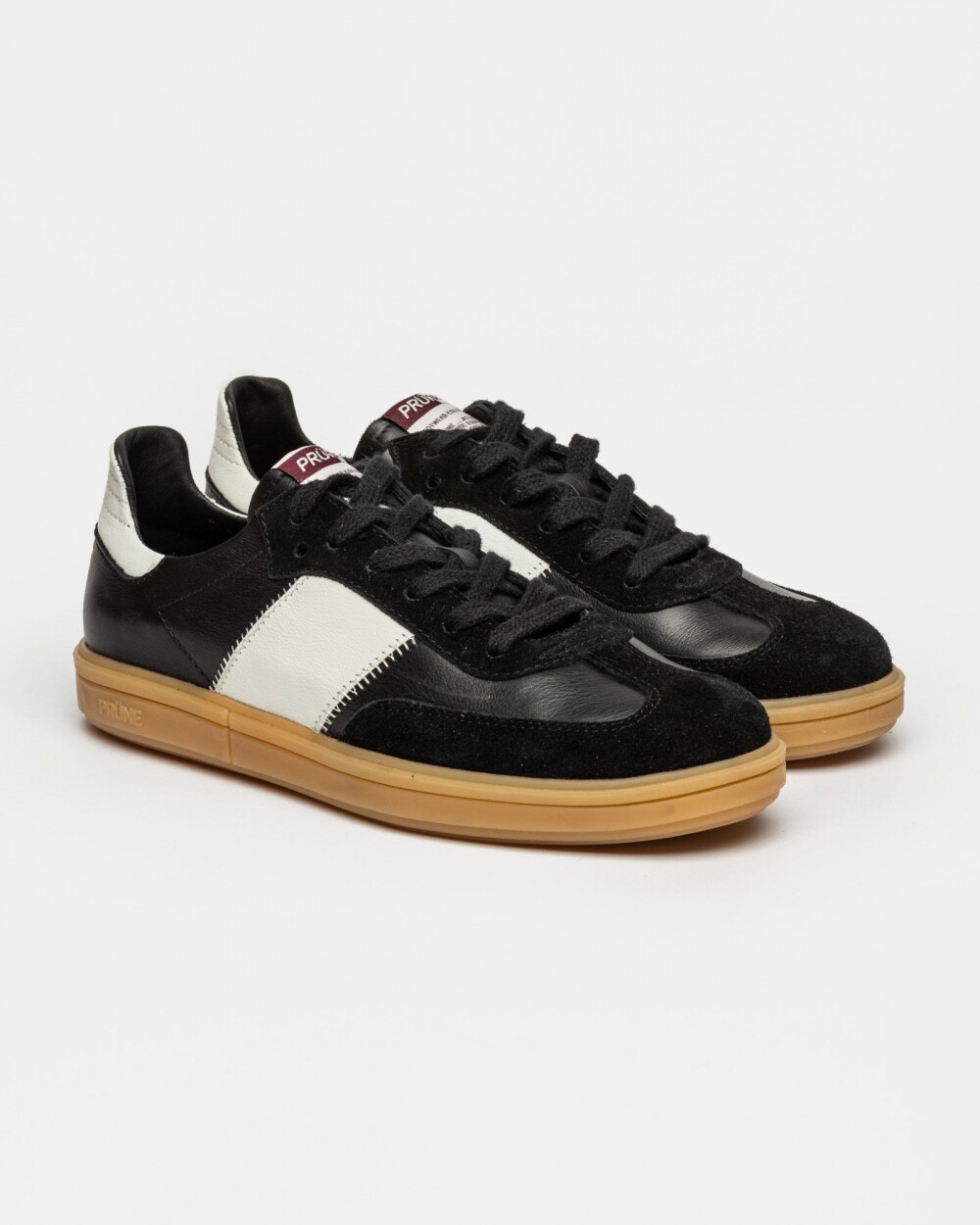 Sneaker Nil en cuero liso Negro