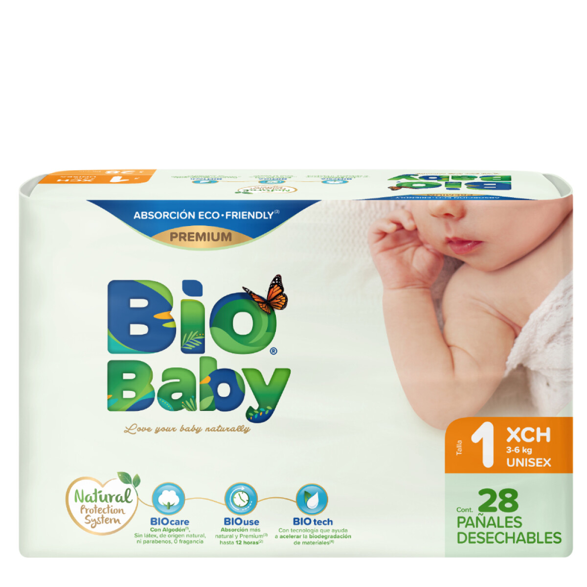 Pañales Biobaby CH 28 Unidades 