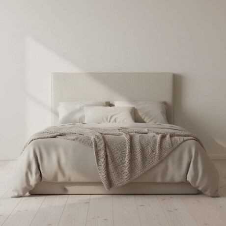 RESPALDO CON FUNDA 2 PLAZAS TELA NATURAL-BEIGE MARIA