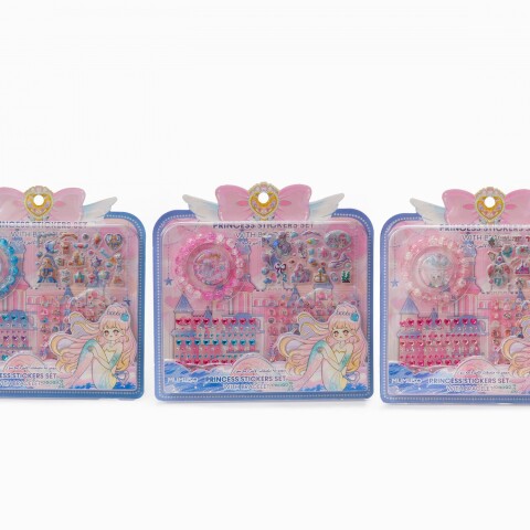 SET DE PEGATINAS PRINCESA CON PULSERA SET DE PEGATINAS PRINCESA CON PULSERA