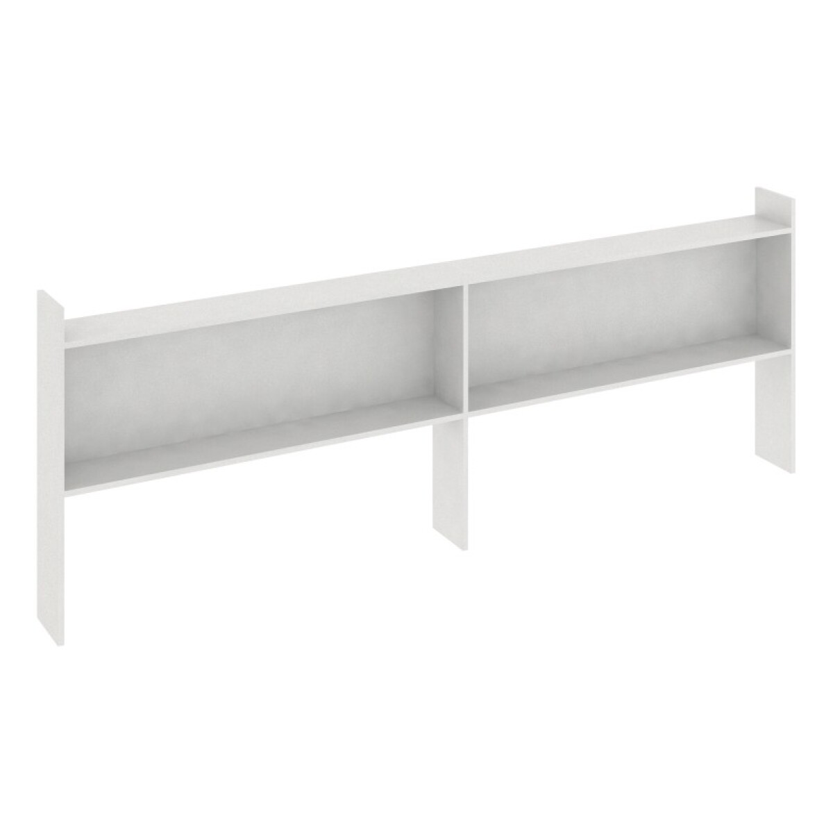 Repisa para Cama Marinera o Sommier con 2 Niveles y Estantes - MDP - Blanca 