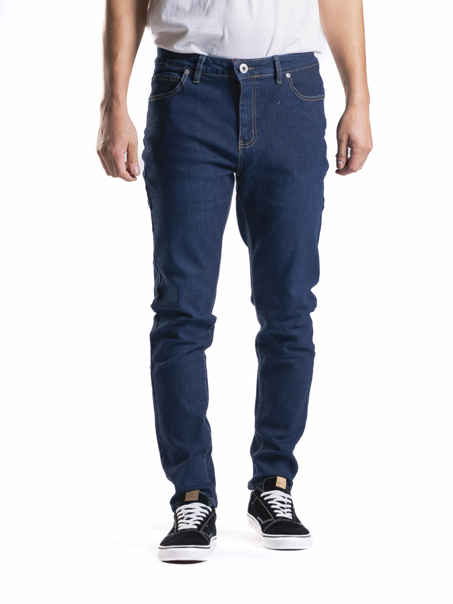 Jean Slim Fit Largo 30 - Azul Oscuro 