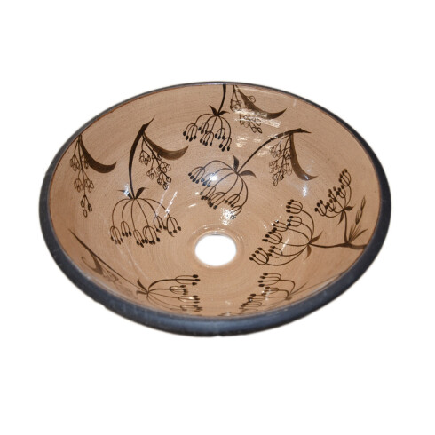 Bacha Rustica Eliptica De 30X12Cm Color Marron 000