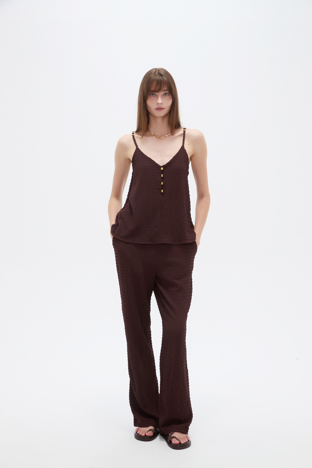 Musculosa Marvo Marron