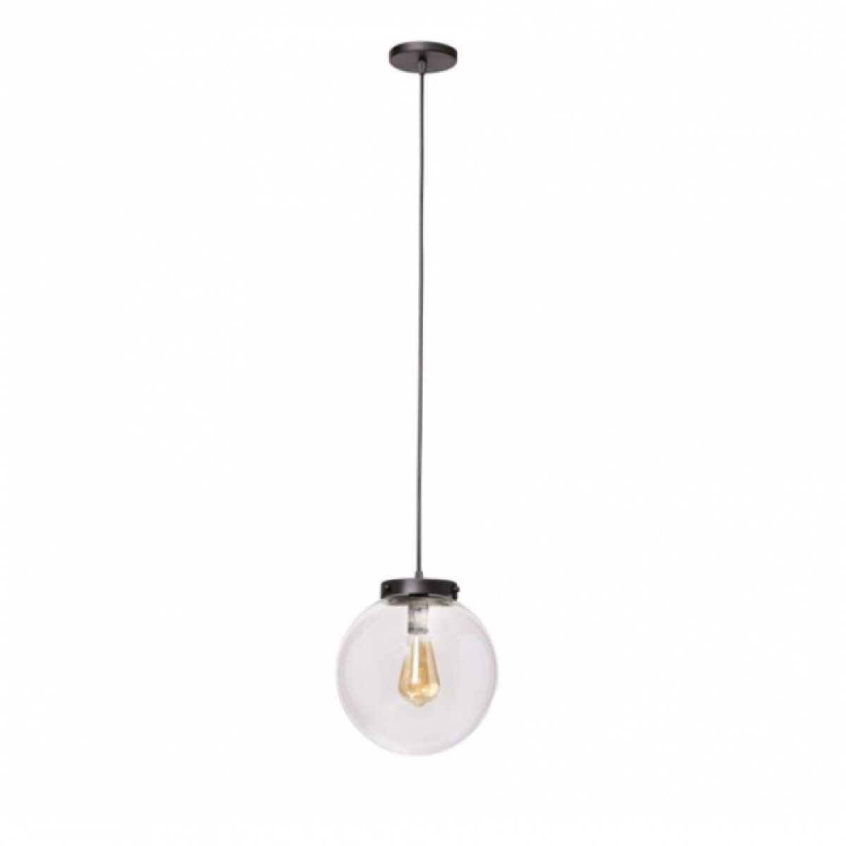 COLGANTE ESFERA 1L E27 D30CM NEGRO 