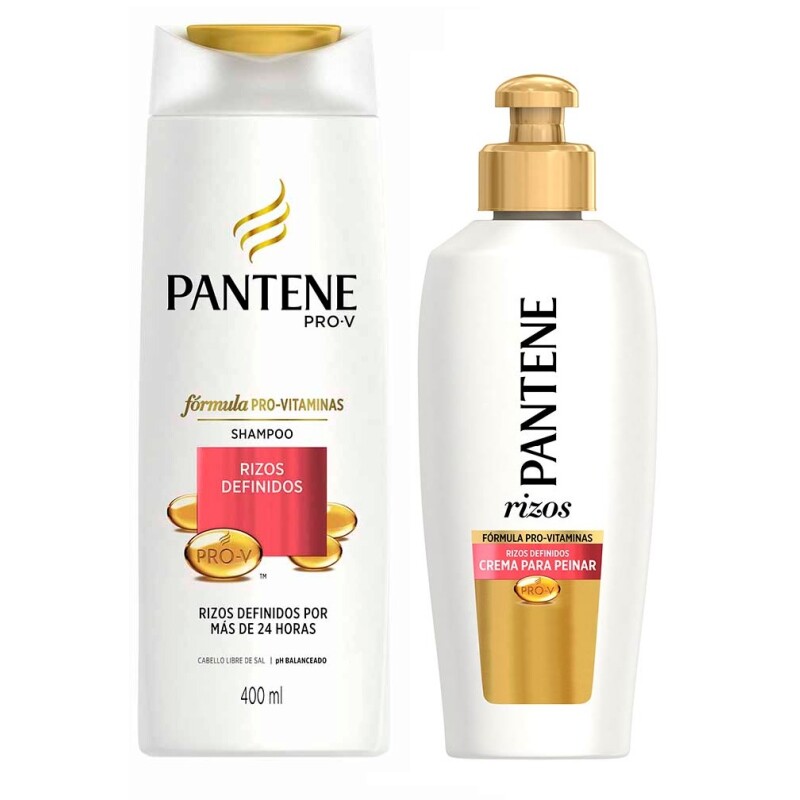 Shampoo Pantenerizos Definidos 400 Ml. + Crema De Peinar Shampoo Pantenerizos Definidos 400 Ml. + Crema De Peinar