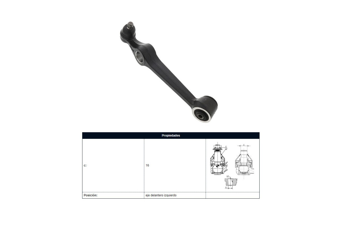 Brazo De Suspension Kia Rio 00-05 Izq Brazo De Suspension Kia Rio 00-05 Izq