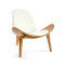 Shell Natural y cuero blanco