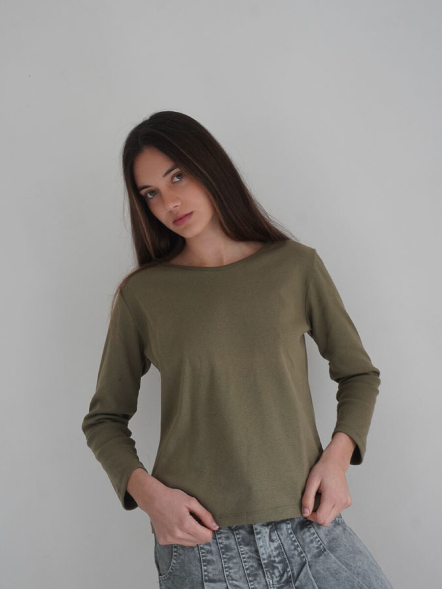 Long Sleeve T-Shirt - Verde Seco 