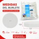 Burlete 10 x 6 mts BLANCO