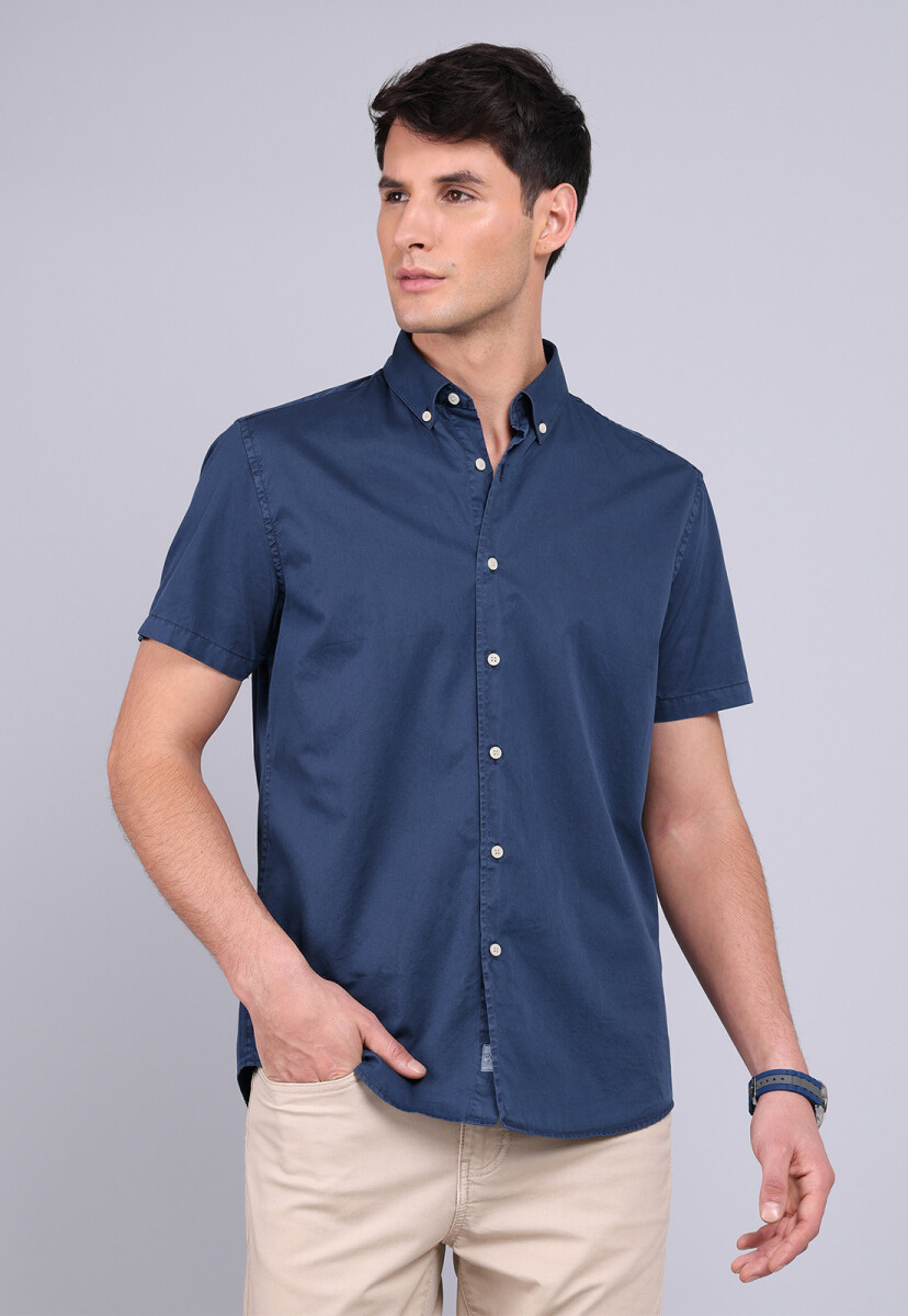 Camisa Manga Corta Arrow - AZUL 
