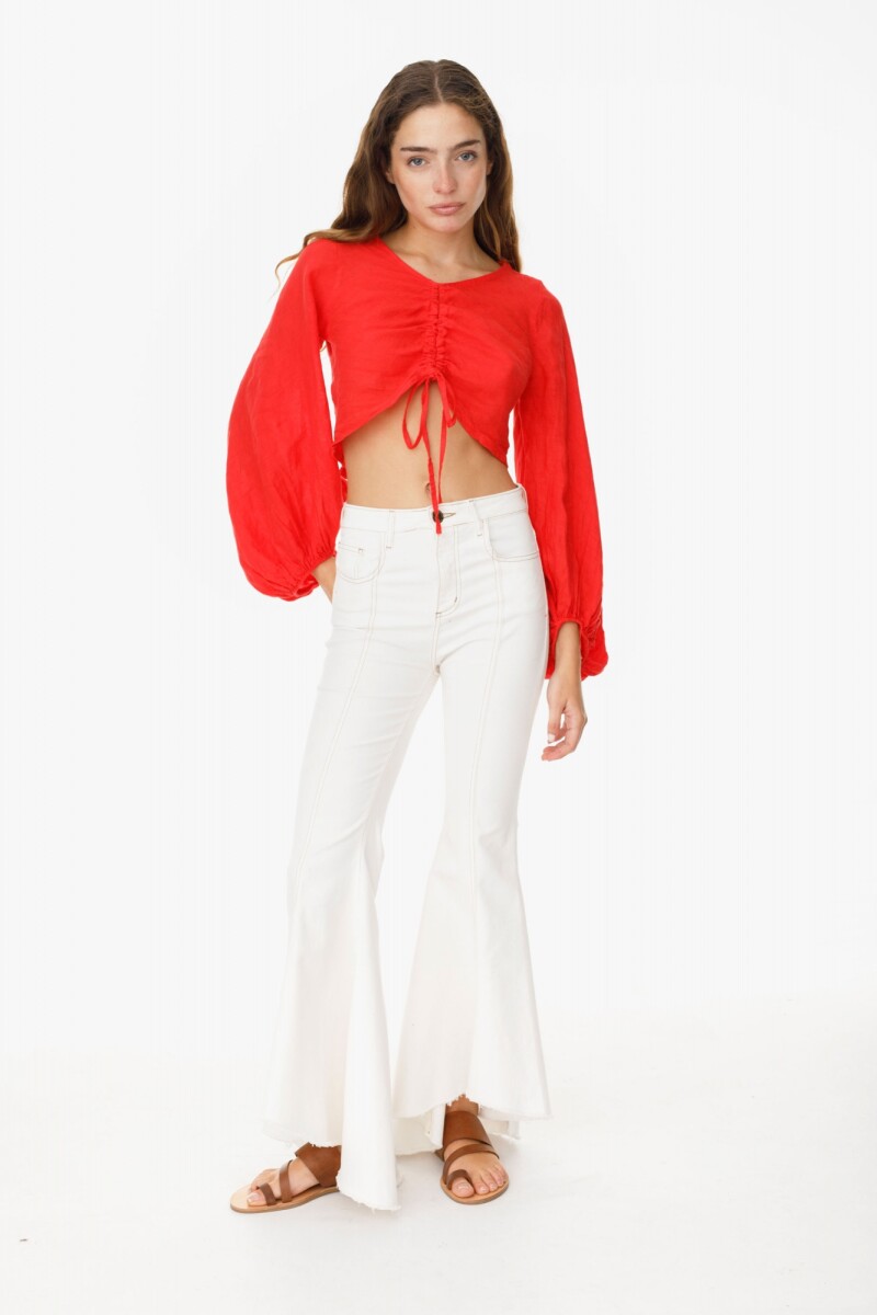 Top New Golondrina Rojo