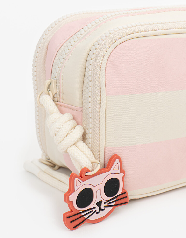 Porta Cosméticos Back to school Cartuchera De Material Reciclado - Estampado Rayas