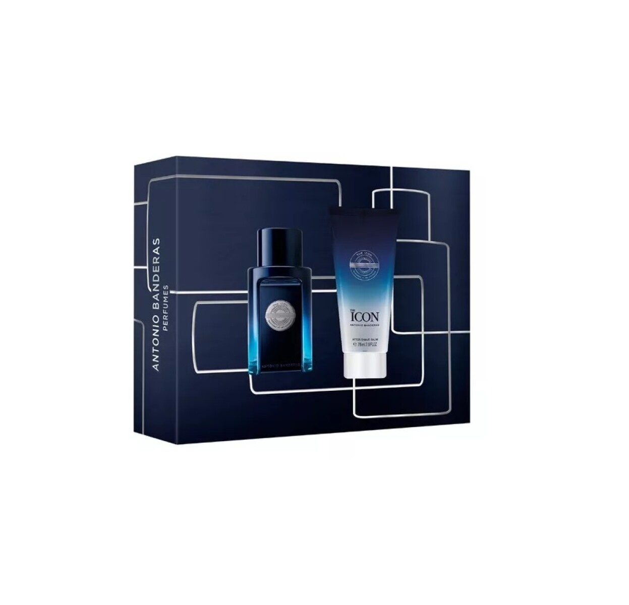 Perfume Original Antonio Banderas THE ICON EDT (50ML+After Shave 75ML) - Azul 