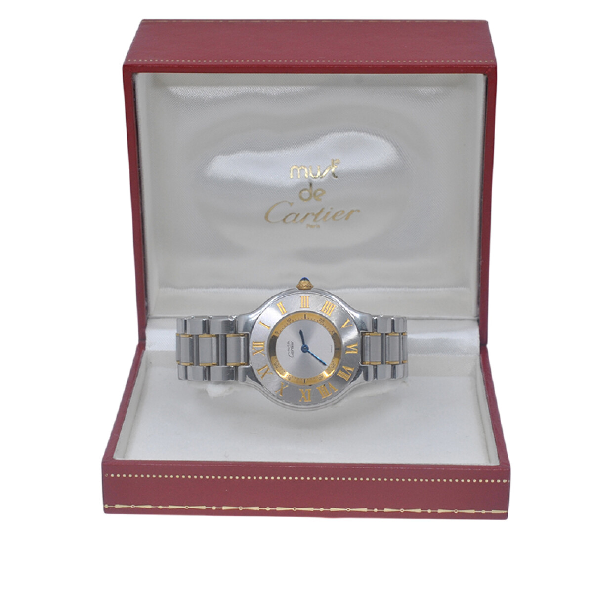 Cartier 21 Must de Cartier 1330 acero y oro 31 mm con estuche 