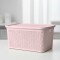 Caja simil ratán 25 lts ROSADO