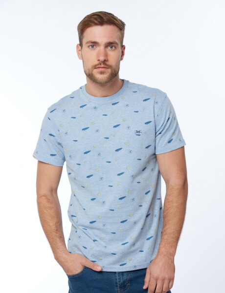 REMERA ESTAMPADA Azul