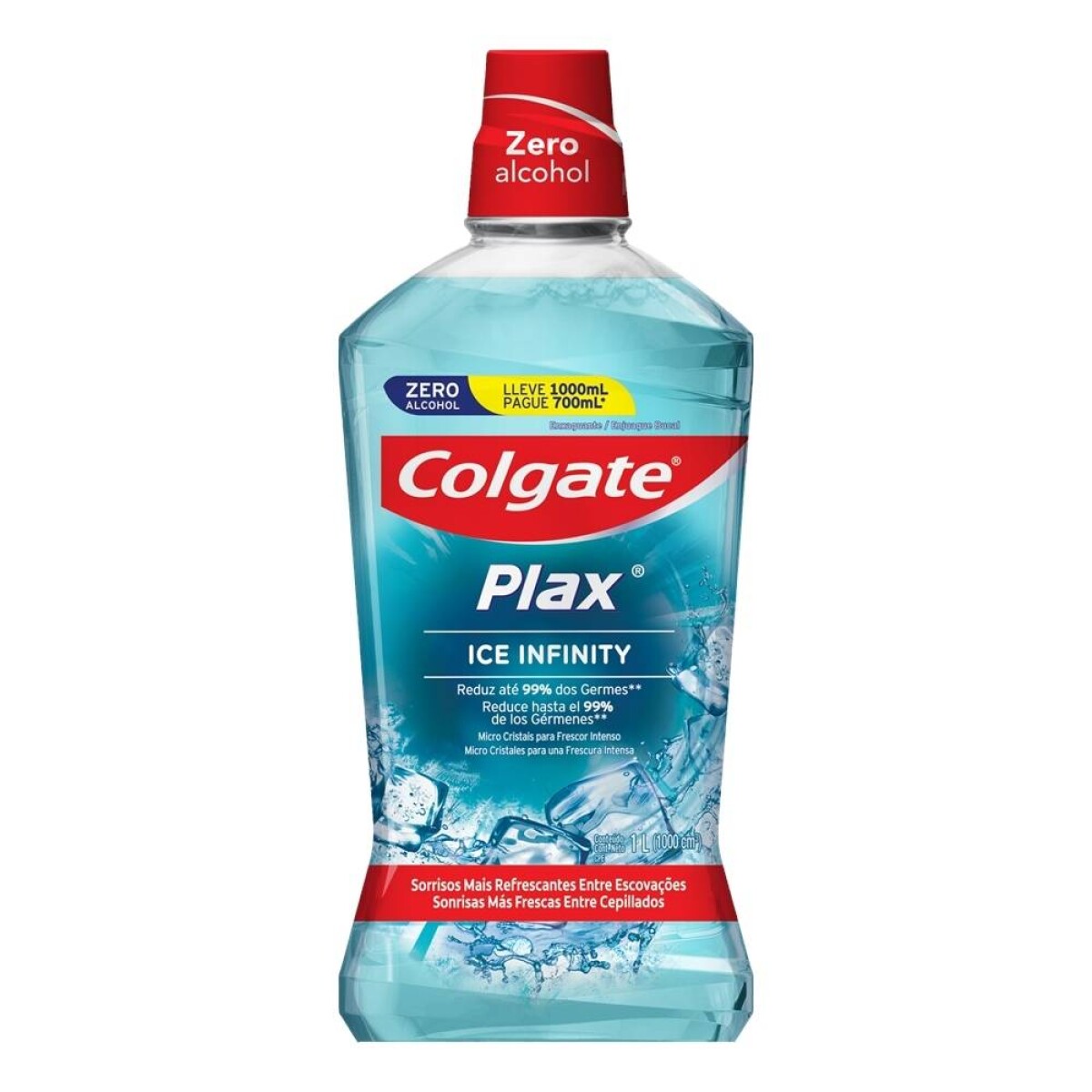 Enjuague Colgate Plax Ice Infinity 1 Litro – Higiene Bucal y Frescura Duradera