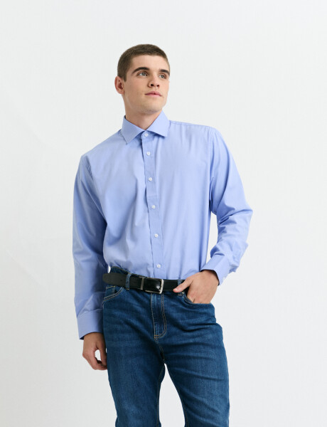 011683 CAMISA VESTIR HARRINGTON LABEL Celeste Oscuro
