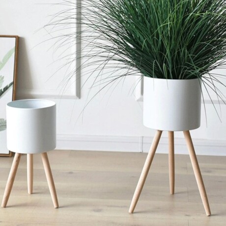 Set de macetas Concret Blanco