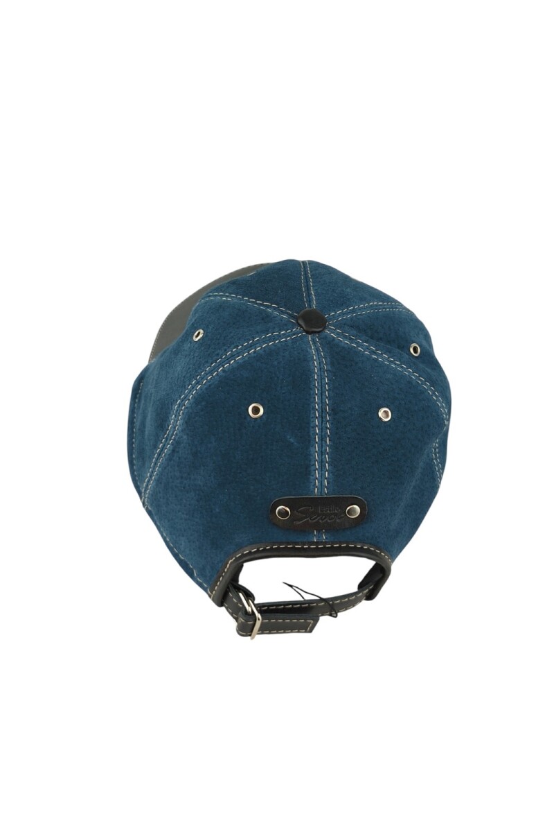 Gorro de cuero Azul