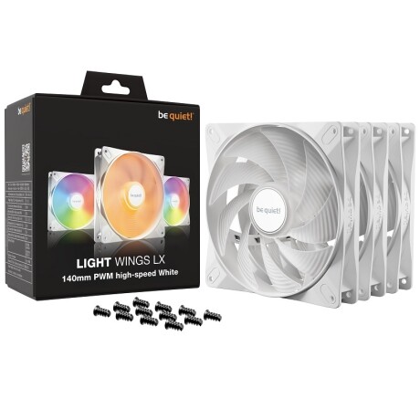 Fan Be Quiet! Light Wings LX 140MM Pwm Hs X 3 Blanco 001