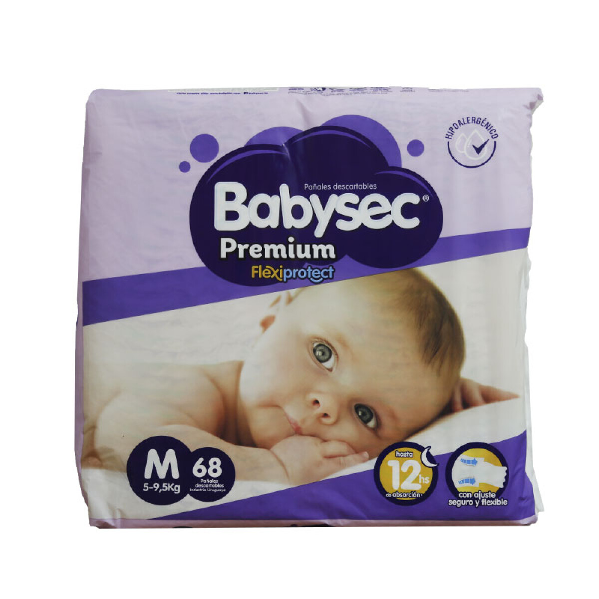Pañales de Bebé BABYSEC Premium Talle M x68 