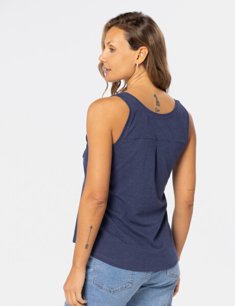 MUSCULOSA LISA Azul