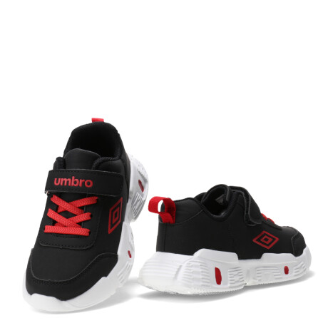 Championes de Niños Umbro Tory Negro - Negro - Rojo