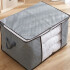 Set Caja Organizadora X2 Ropa Guarda Mantas Frazadas Variante Color Gris