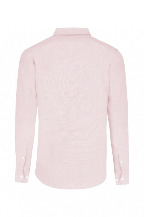 Camisa oxford manga larga Rosa
