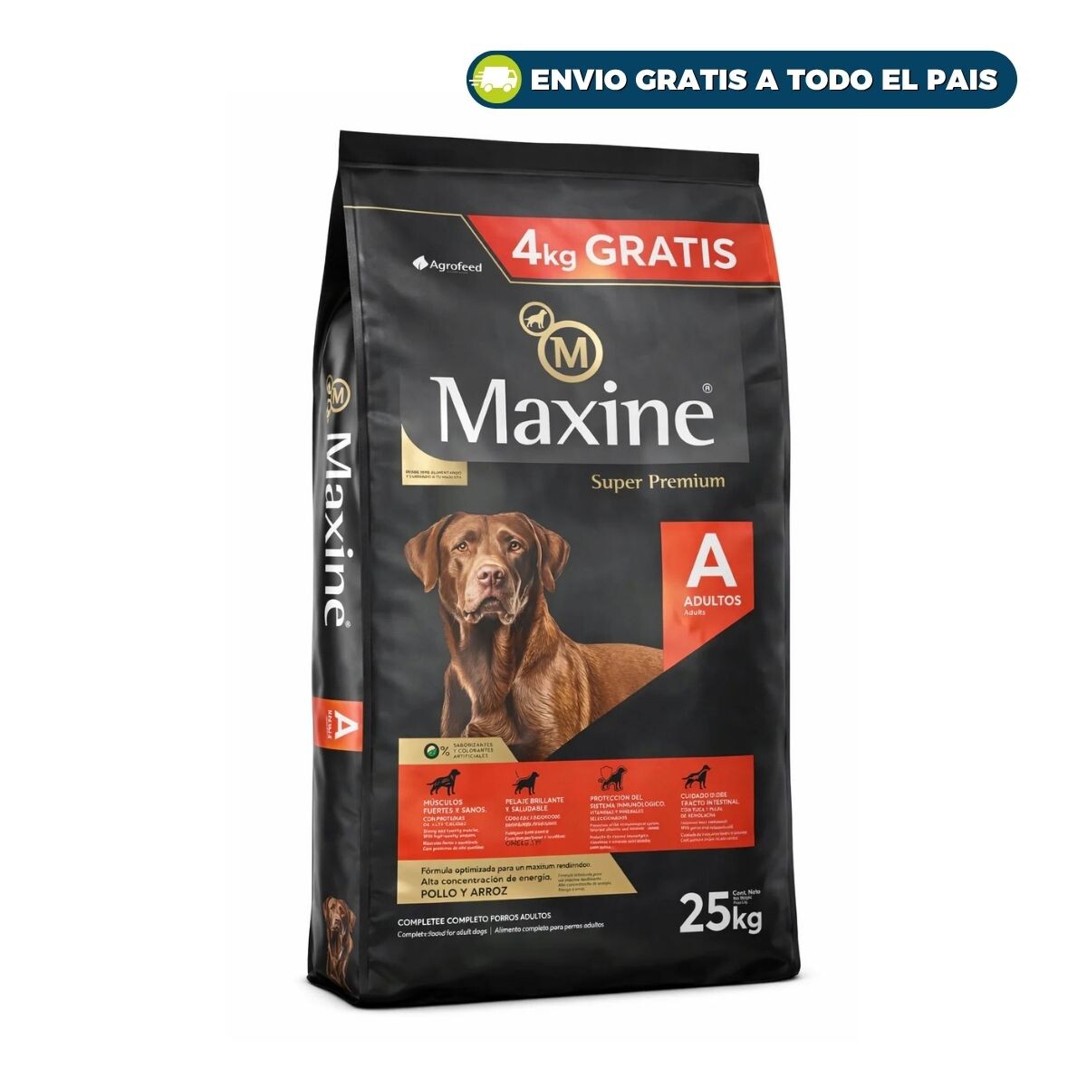 MAXINE PERROS ADULTOS TODAS LAS RAZAS - 21 + 4 KG 