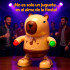 Capibara musical Bailarín con Rgb Movimiento interactivo Ax® Color Marrón