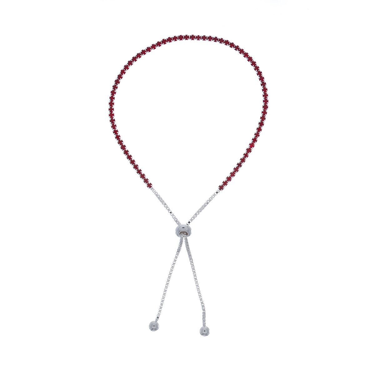 Pulsera de plata 925 con circonias, TENIS. 