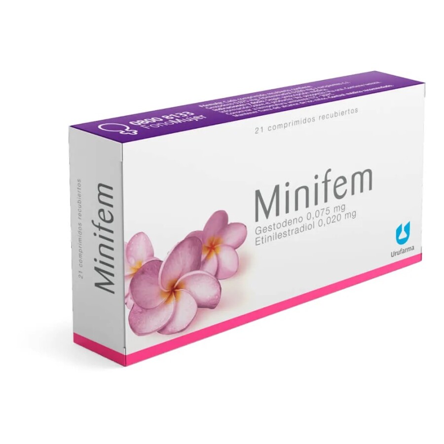 Anticonceptivo Minifem 21 Comprimidos Anticonceptivo Minifem 21 Comprimidos
