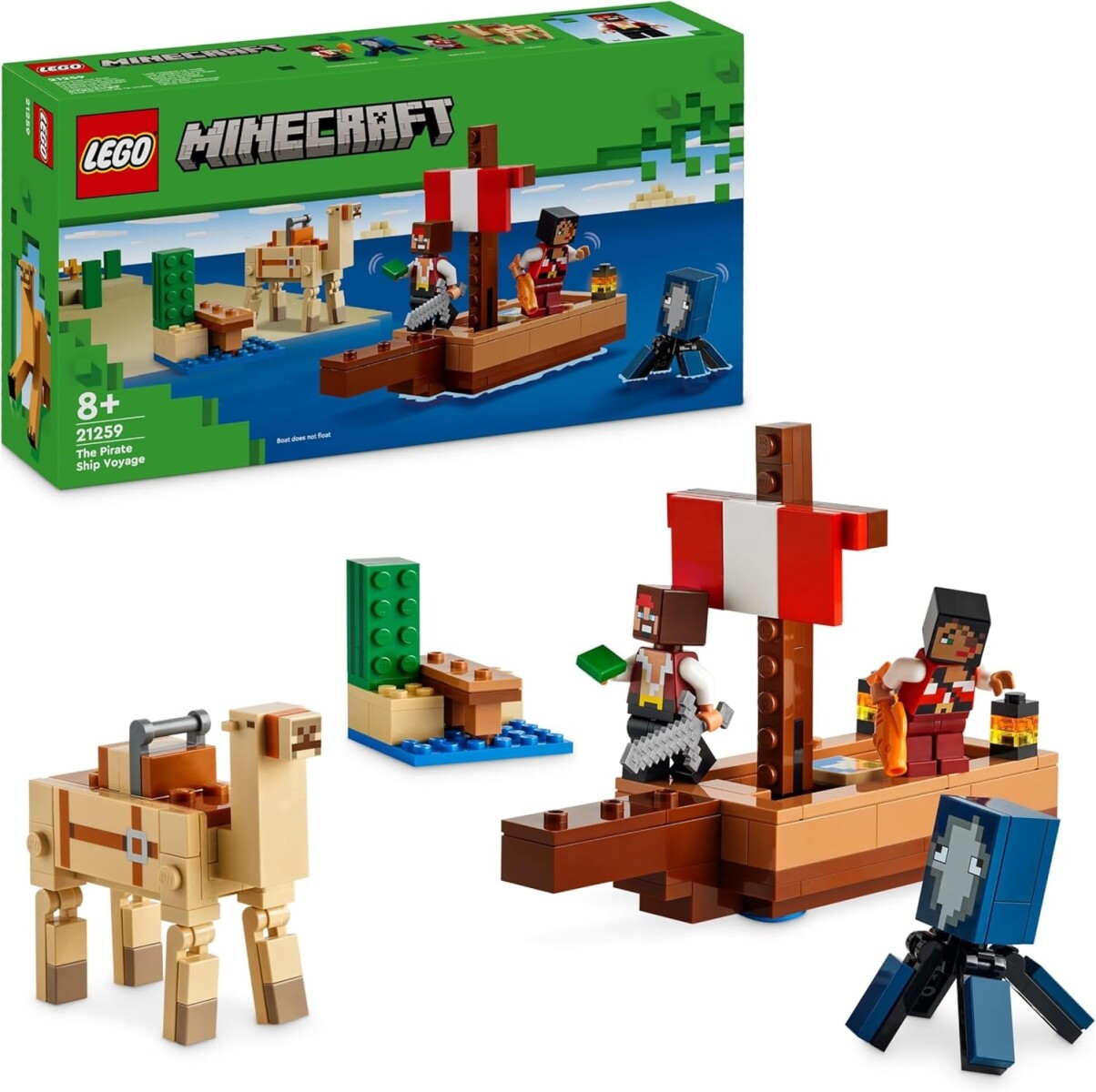 Lego Minecraft El Viaje En El Barco Pirata 21259 