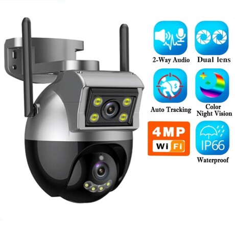 Cámara de Seguridad dual PTZ Smart WIFI T7-4MP 001