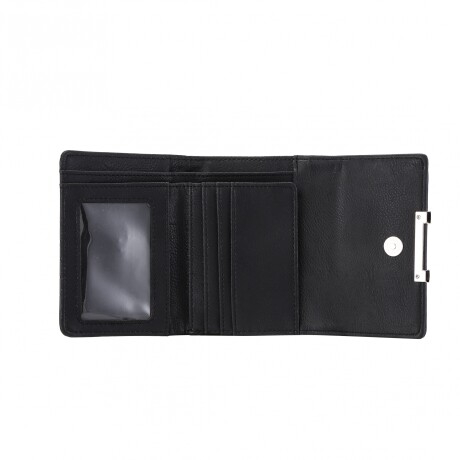 Monedero Venecia Croco Negro