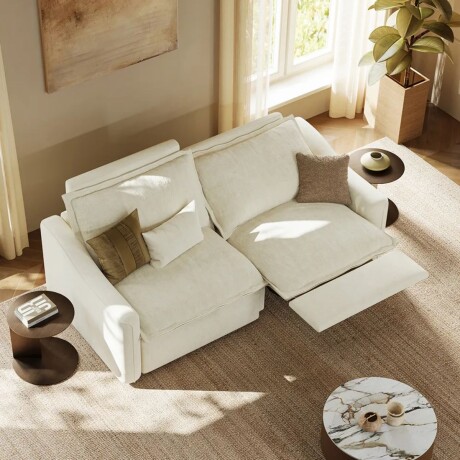 Sofá eléctrico DATE BEIGE - 3 CUERPOS